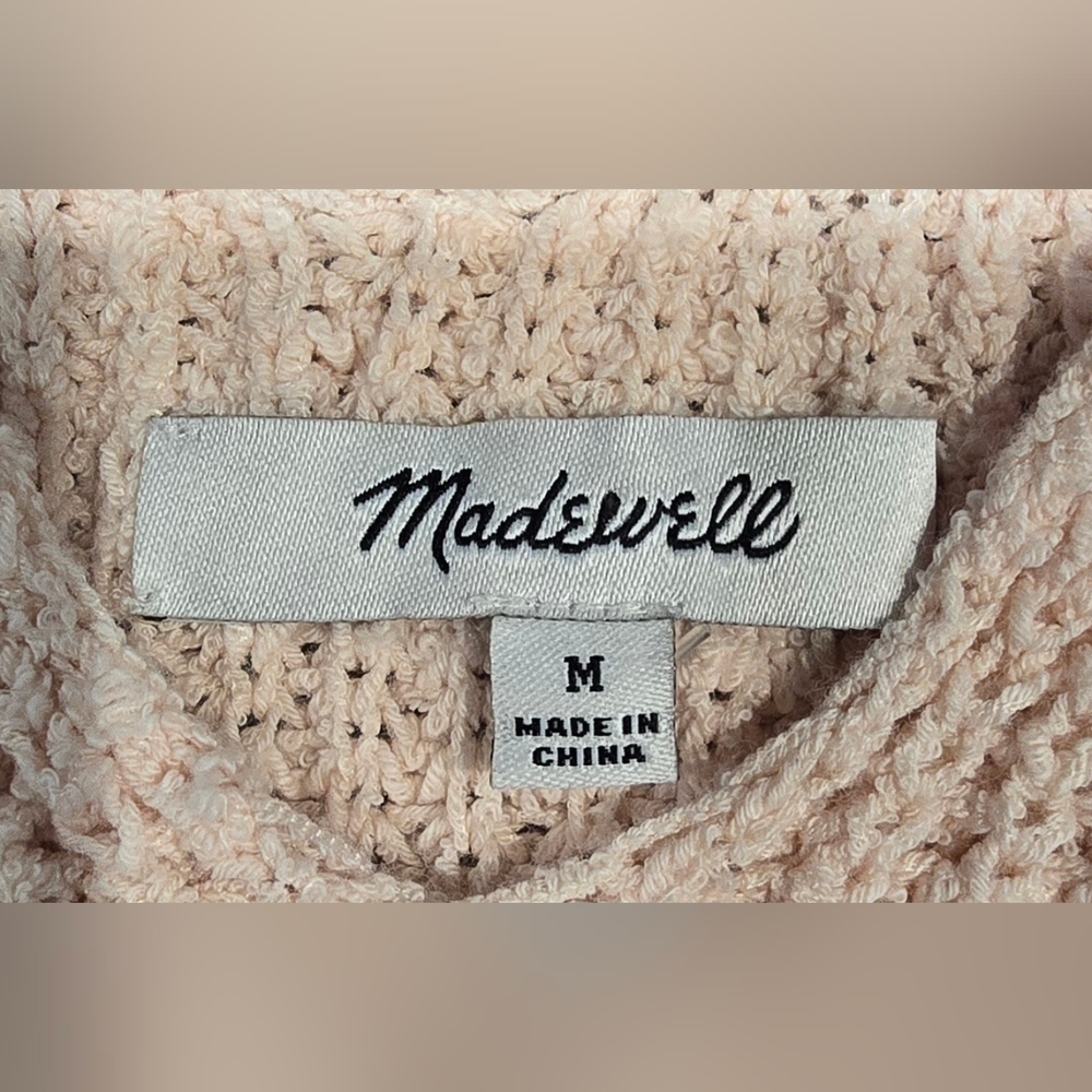 Madewell Monterey Sweater Tank In Lucid Pink Size Medium - Picture 2 of 6